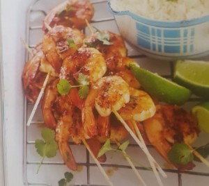 coconut lime chilli prawns